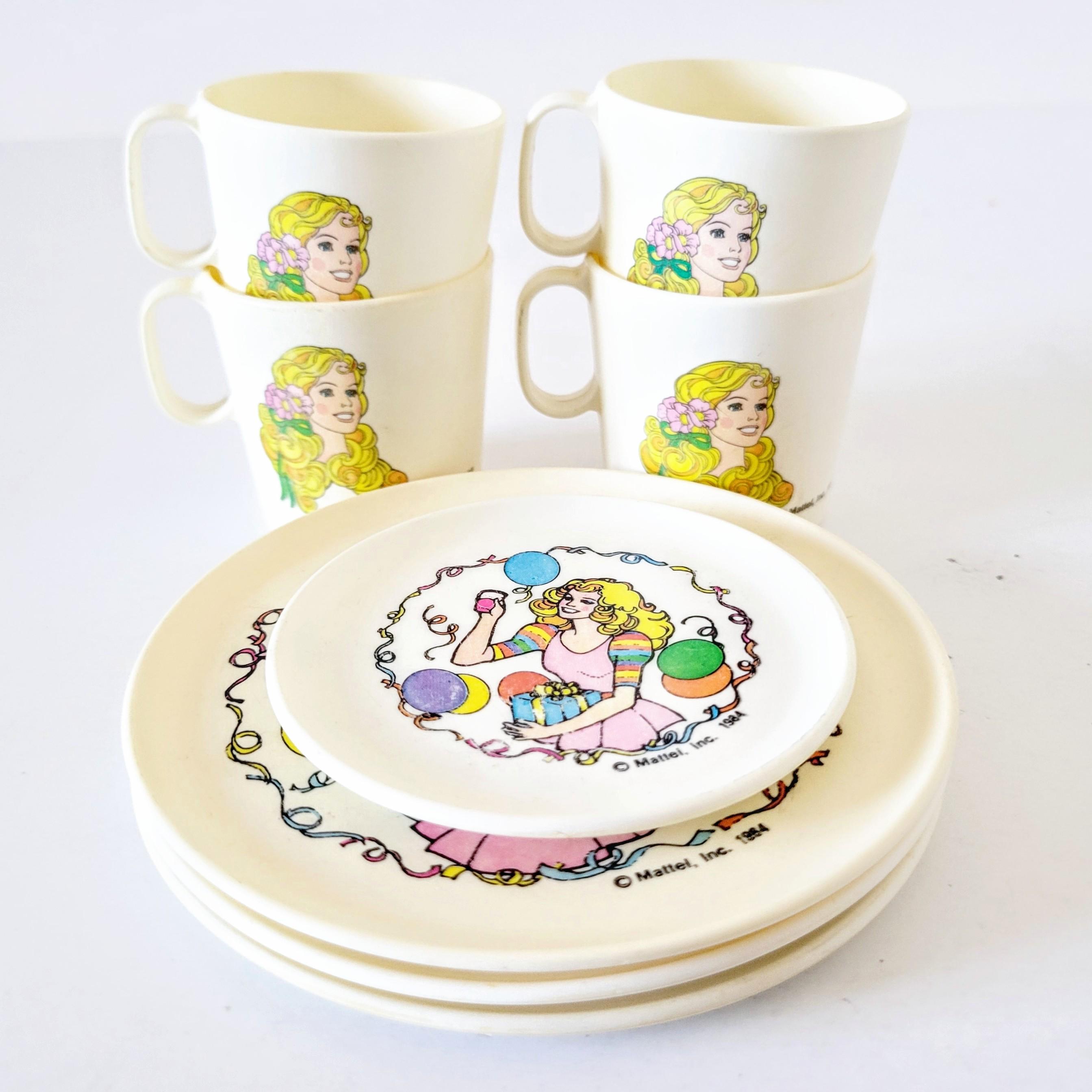 Barbie cups and plates hotsell