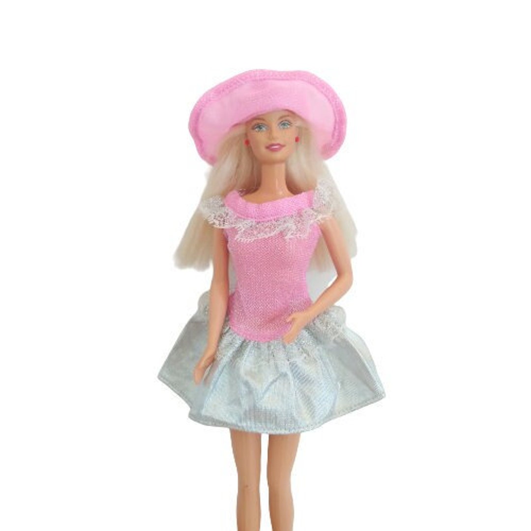Barbie Fashion 80s Outfit Pink Sparkly Party Dress With - Etsy Finland