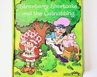 Strawberry Shortcake and the Catnabbing Little Pops Vintage Pop Up Book RARE 1982