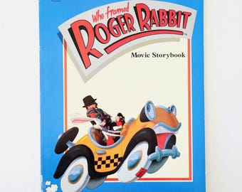 Who Framed Roger Rabbit Movie Storybook Vintage Softcover Book 1988