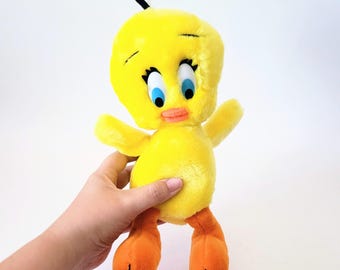 Tweety Bird Plush Toy Vintage Looney Tunes Stuffed Animal 10"