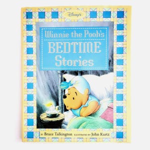 Winnie the Poohs Bedtime Stories 1994 Vintage Hardcover Childrens Book with Dust Jacket, Very Good Condition