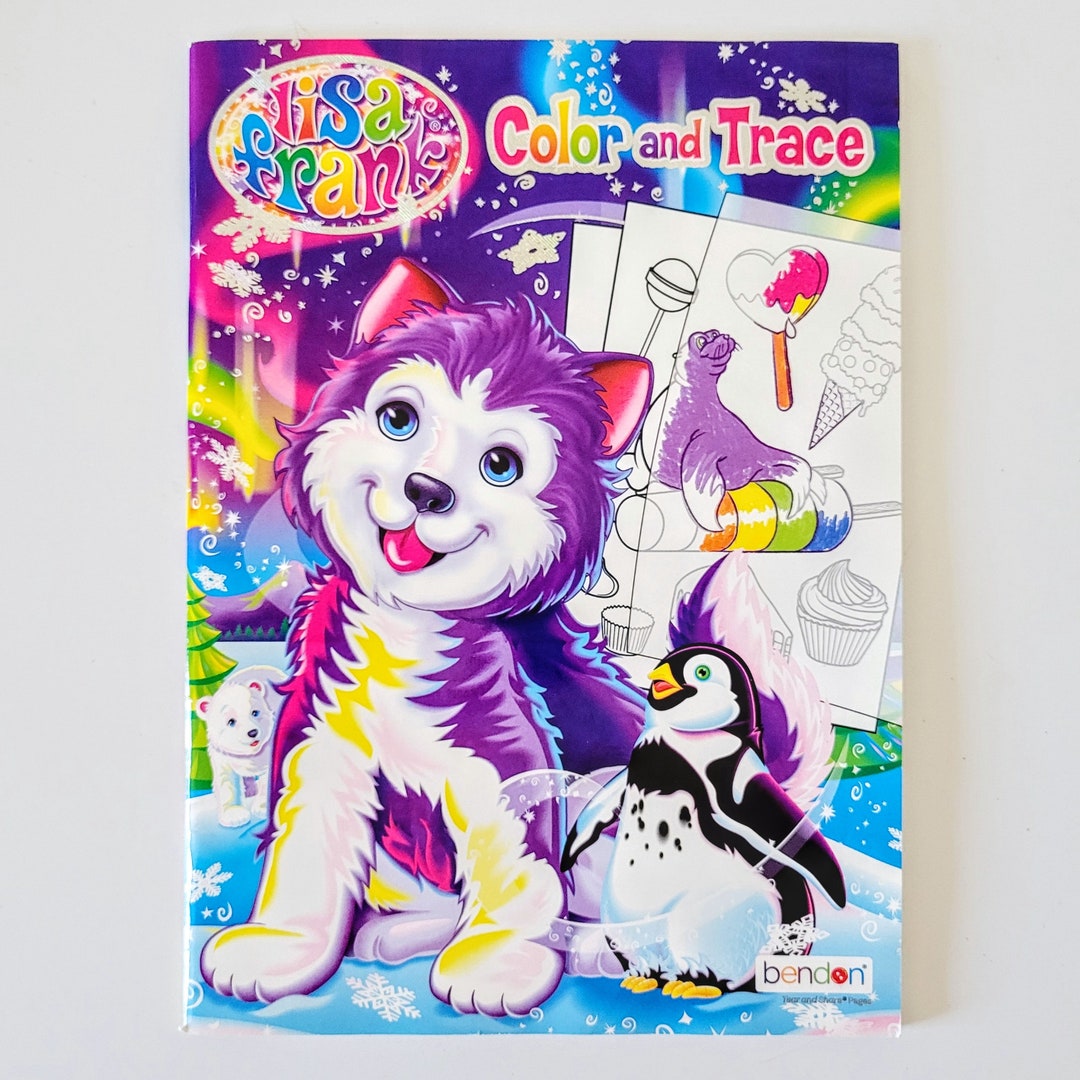 Lisa Frank Color and Trace UNUSED Coloring Book - Etsy