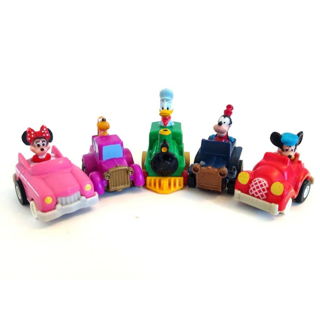 Mickey Mouse and Friends Pull Back Action Plastic Toy Cars Etsy