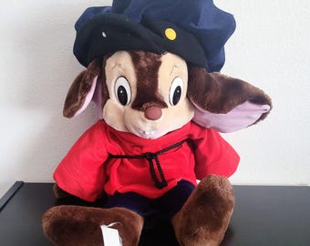 An American Tail Fievel Mousekewitz Large Plush Toy Vintage 1980s