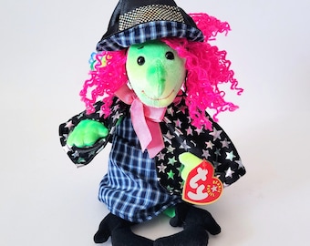 TY Beanie Babies Scary the Witch Bean Bag Plush Toy with Tags