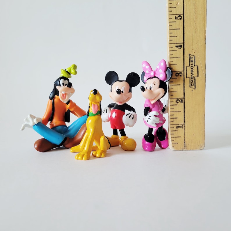 Disney Store Mickey and Friends PVC Figure Set of 4, Mickey Mouse Minnie Goofy Pluto image 15