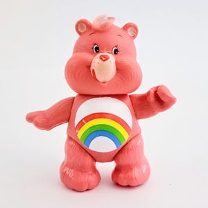 Care Bears Cheer Bear Poseable Toy Figure Vintage 1984 80s