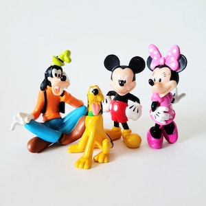 Disney Store Mickey and Friends PVC Figure Set of 4, Mickey Mouse Minnie Goofy Pluto image 1
