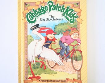 Cabbage Patch Kids The Big Bicycle Race Vintage Hardcover Childrens Book