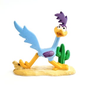 Vintage Looney Tunes Road Runner Bully West Germany PVC Figure Toy 1984 80s