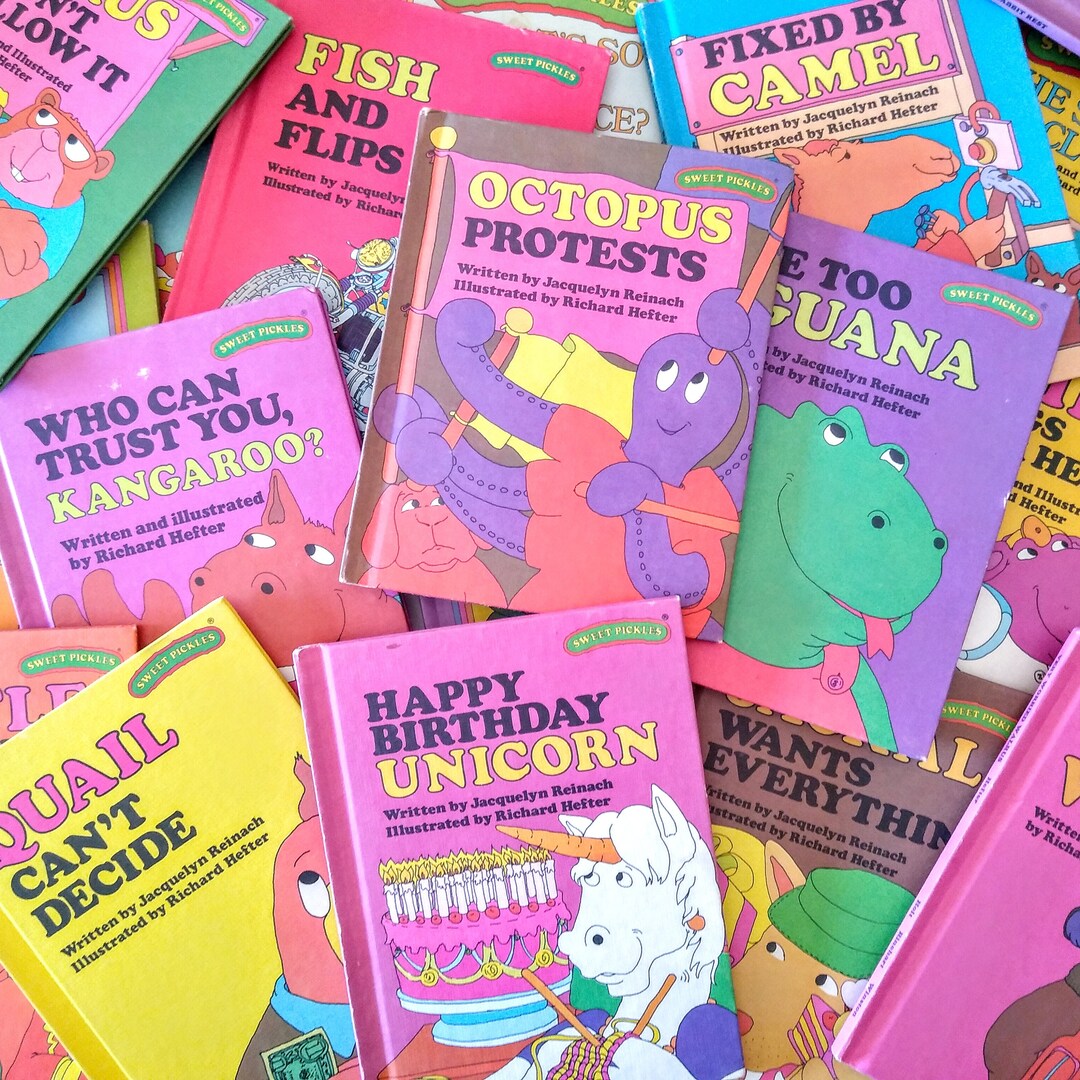 Vintage Sweet Pickles Books YOU PICK, 1970s 1980s Hardcover Childrens
