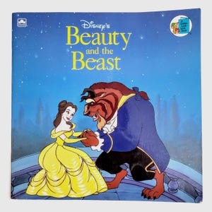 Disney Beauty and the Beast Softcover Childrens Book Vintage 1991 90s, Acceptable Condition