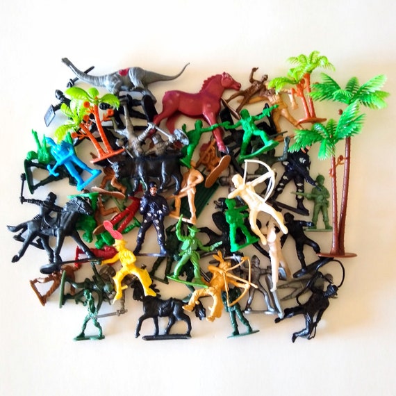 Vintage Trinket Toy Lot Army Men Lot Dime Store Small Etsy