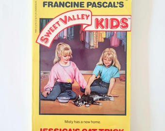 Sweet Valley Kids #5 Jessica's Cat Trick Vintage Paperback Book, 1st Printing, Good Condition