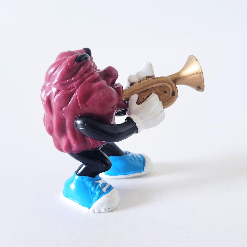 Vintage California Raisins Band Trumpet Player PVC Figure Toy Applause ...