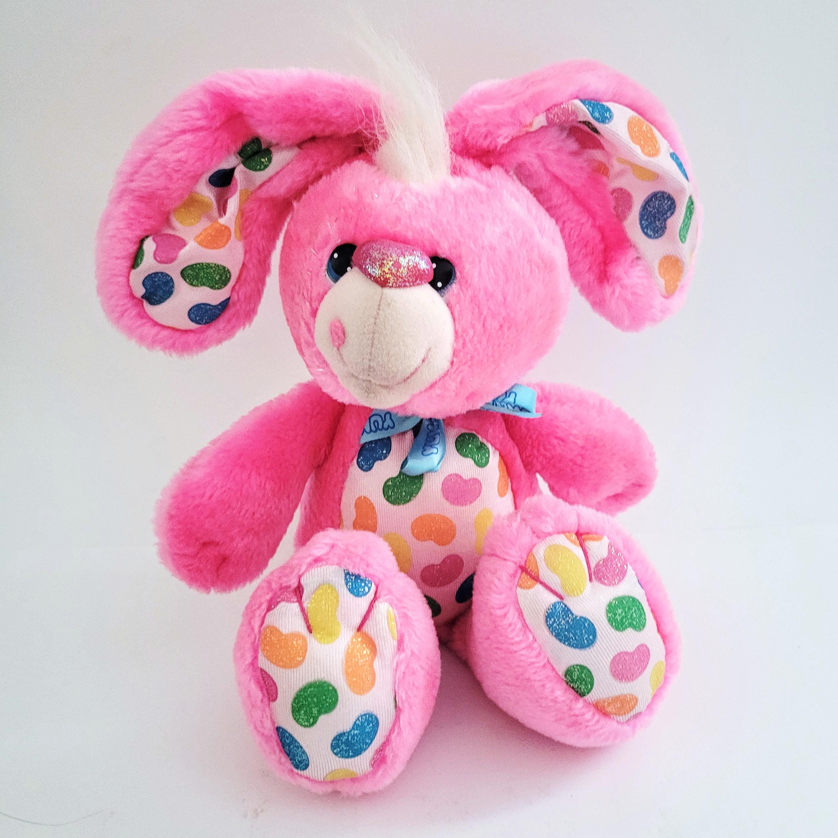 Kenner Yum Yums Jumpin' Jellybeans Pink Bunny Rabbit Plush Toy