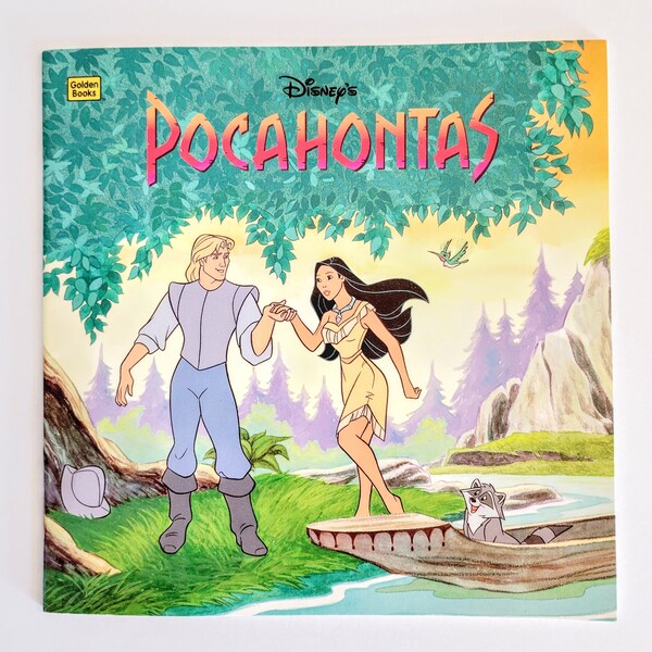 Disney Pocahontas Book 1995 Vintage Softcover Illustrated Childrens Picture Book