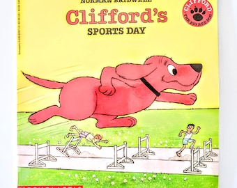 Libro infantil vintage de tapa blanda "Cliffords Sports Day"