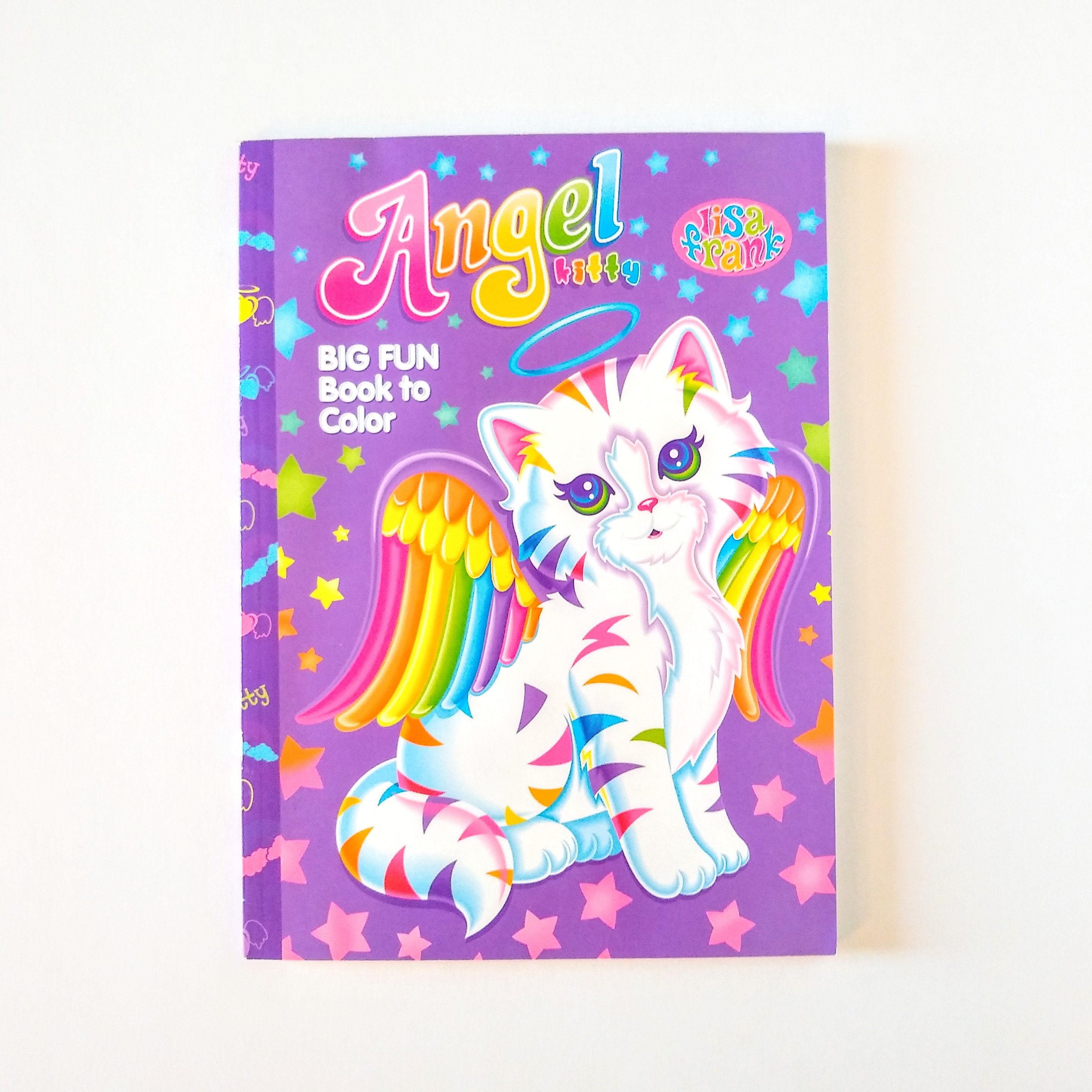 UNUSED Lisa Frank Angel Kitty Coloring and Activity Book 