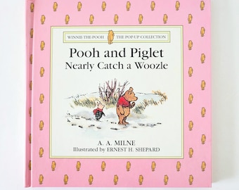 Pooh and Piglet Nearly Catch a Woozle Vintage Pop Up Book