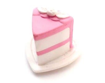 My Little Pony G3 Cotton Candy Cafe Pink Cake Slice Accessory Toy Replacement Part