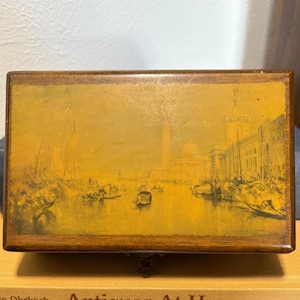Vintage Italian Wooden Jewelry/Trinket Box