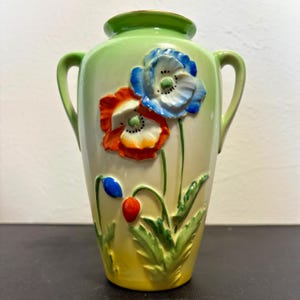 Trico Japan Hand Painted Floral Mini Vase