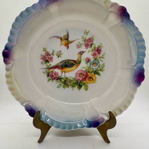 German Porcelain Pheasant Bowl