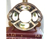 Nippon Morimura Porcelain Handpainted Bowl with Moriage Asian Chinoiserie Grandmillennial Decor Style