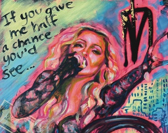 Open Your Heart (Madonna) kunstprint van Celebration-tour