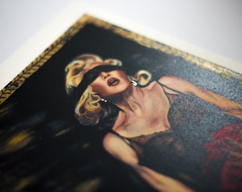 Opgehangen - Madonna & Tokischa kunstprint 29,7 x 24 cm