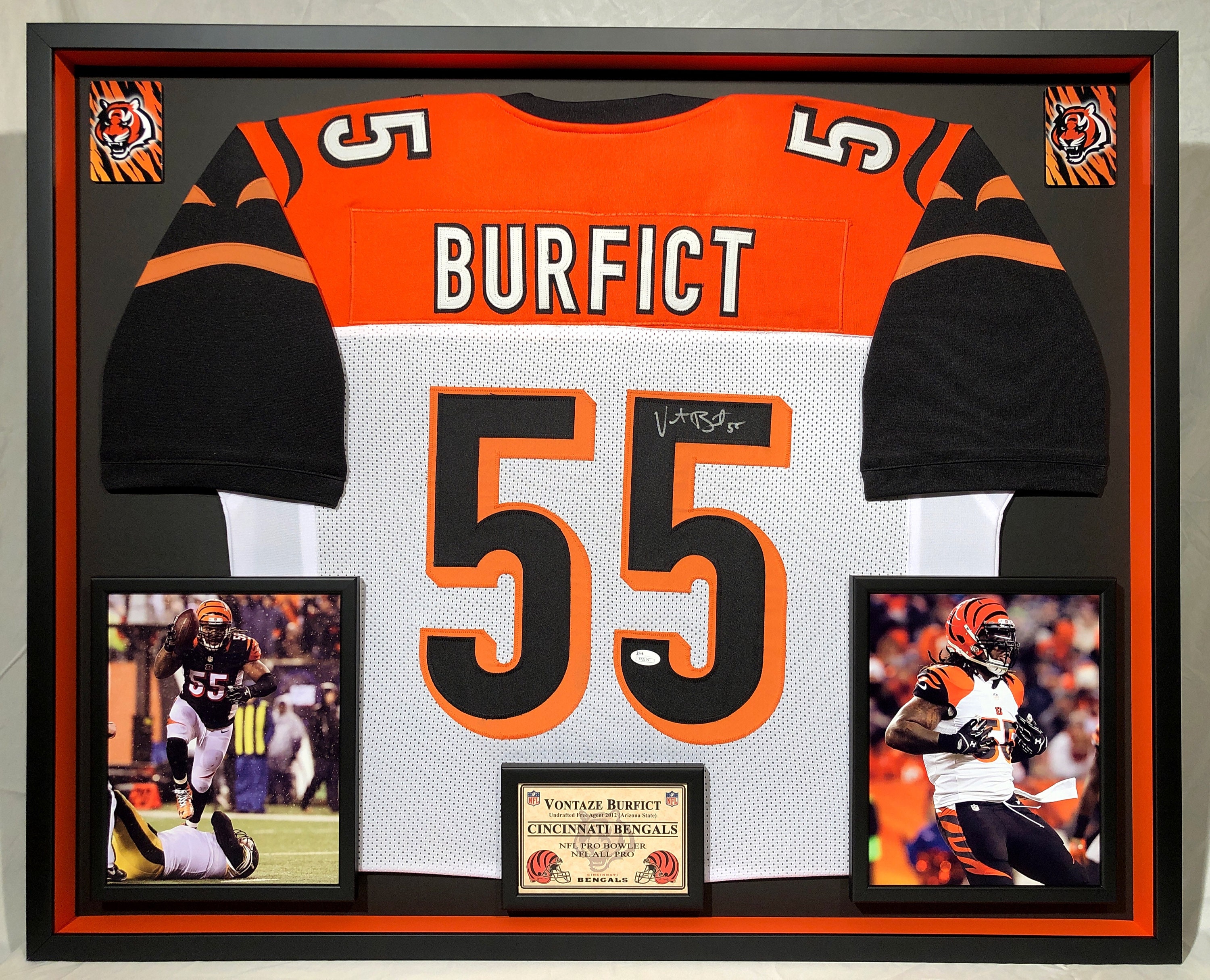 : 2015 Panini Score Jerseys #40 Vontaze Burfict Bengals NFL  Football Card (Memorabilia/Game Used) NM-MT : Collectibles & Fine Art