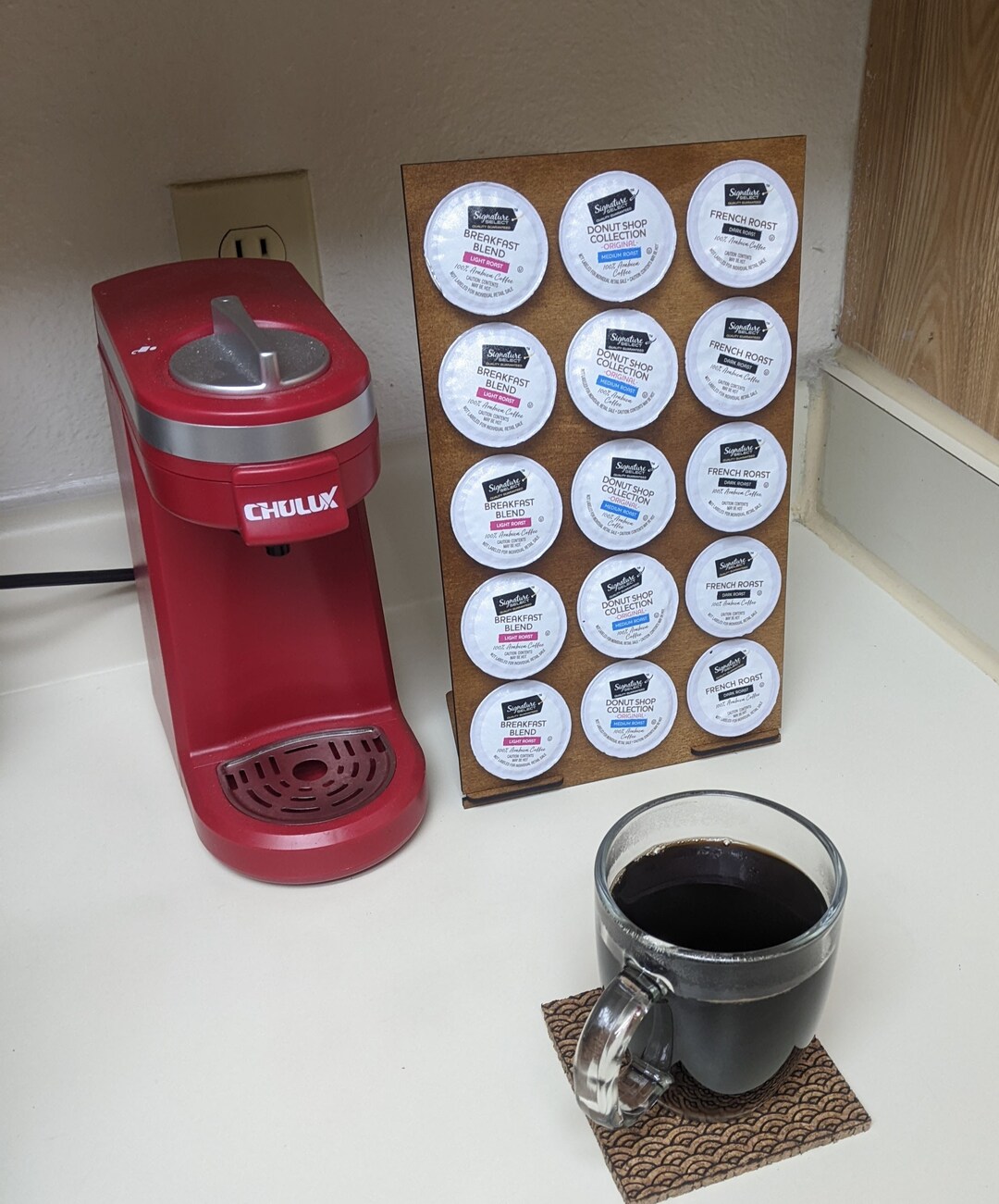 Keurig Coffee Pod Holder, K Cup Stand, Kitchen Décor, Coffee Storage