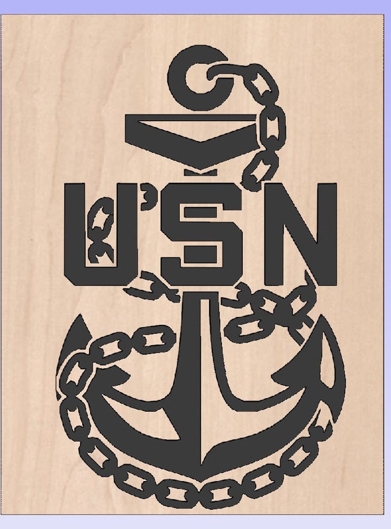 US Navy Chief Anchor Svg Eps and Pdf | Etsy