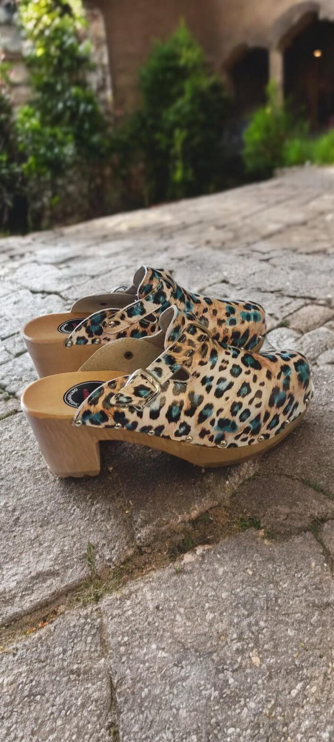 Elegant Women's Clogs With a Leopard Print - Fashionable Design and ...