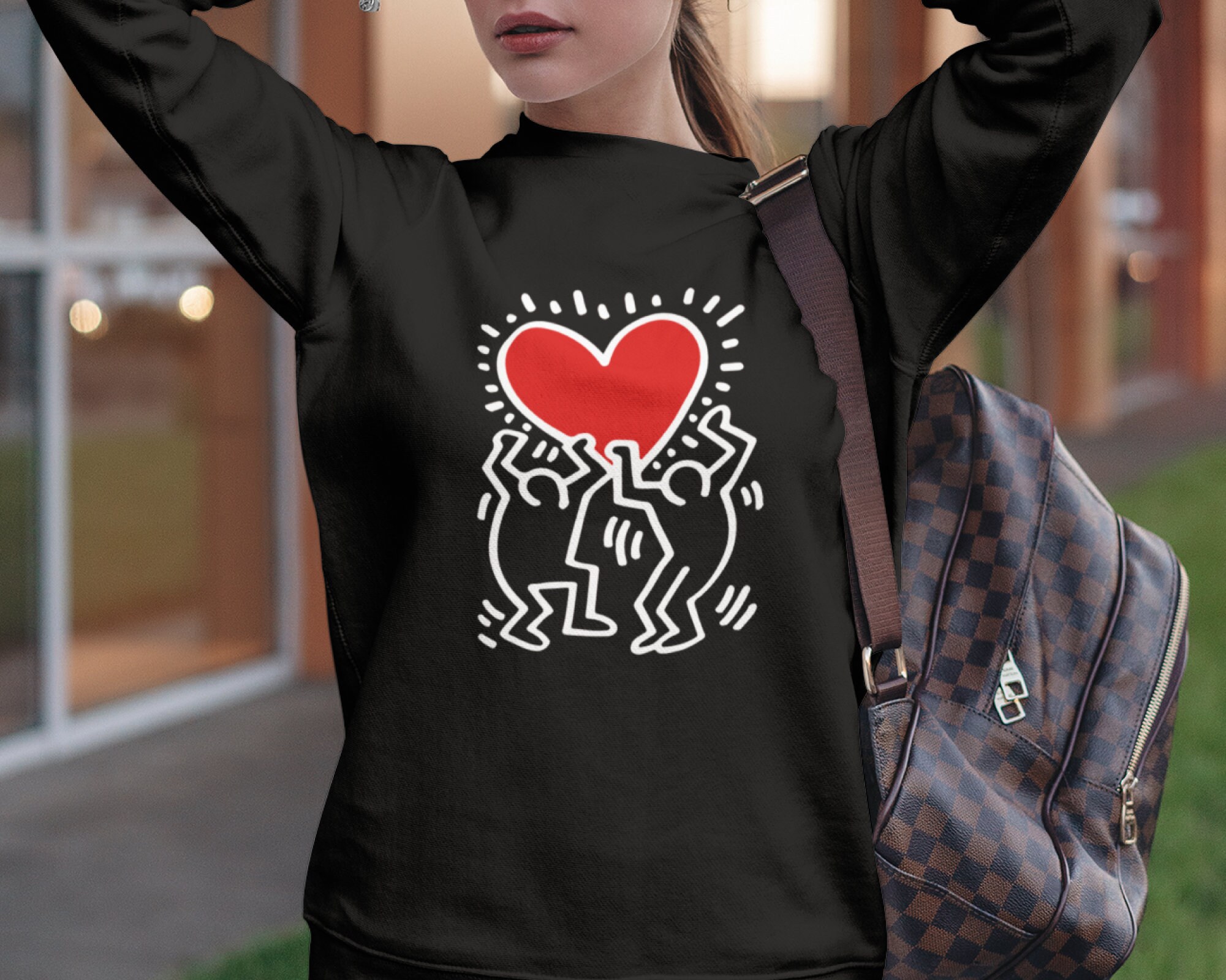 Keith Haring Long Sleeve Shirt - Etsy Keith Haring Long Sleeve Shirt - Etsy