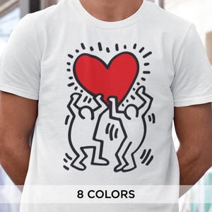 Keith Haring 'Love' Graphic Tee for Men – Iconic Pop Art T-Shirt