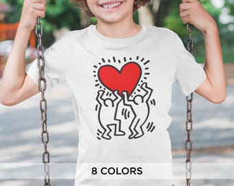 Keith Haring 'Love' Graphic Tee for Kids | Boys & Girls – Iconic Pop Art T-Shirt