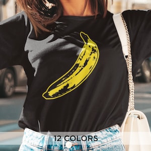 Andy Warhol Inspired Banana Shirt for Women – Pop Art Graphic Tee