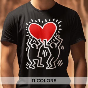 Keith Haring 'Love' Graphic Tee for Men – Iconic Pop Art T-Shirt