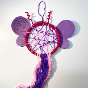 Butterfly Dreamcatcher Kit for Kids, Birthday Party Themed Craft Kits, DIY Craft Kit, Craft Kit for Kids, Butterfly DIY Kit, Dreamcatcher