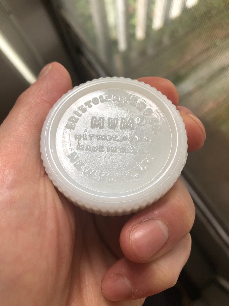 Vintage Antique Bristolmyers Mum Cream Deodorant Milk Glass Etsy