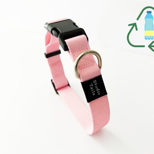 Blossom Pink: Eco-Friendly Dog Collar from Recycled Plastics