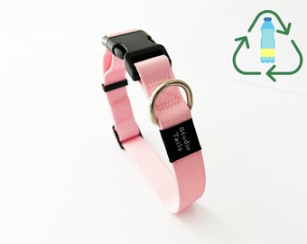 Blossom Pink: Eco-Friendly Dog Collar from Recycled Plastics