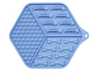 Blue Ocean Breeze Dog Lick Mat Set (with Spoon)