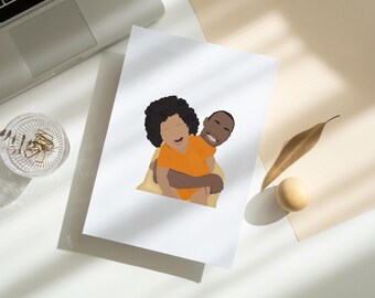 Custom illustration Faceless Portrait, personalized photo, photo illustration, personalised portrait, boyfriend gift, girlfriend gift