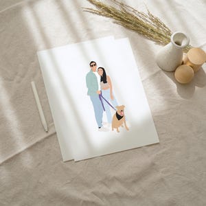 Custom drawing Faceless Portrait, personalized photo, photo illustration, personalised portrait, boyfriend gift, Minimalist gift