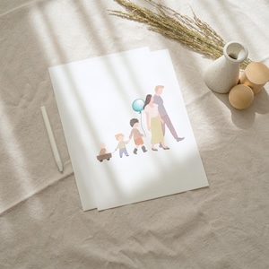 Retrato sin rostro en acuarela personalizado, foto personalizada, ilustración fotográfica en acuarela, retrato personalizado