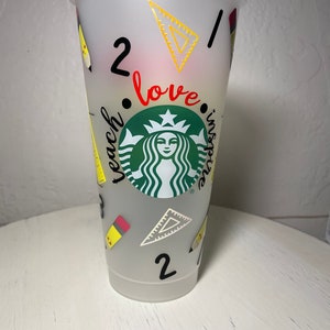 Lehrer Geschenk | Personalisierte Lehrer Tasse | 24 Unzen Starbucks Kaltschale